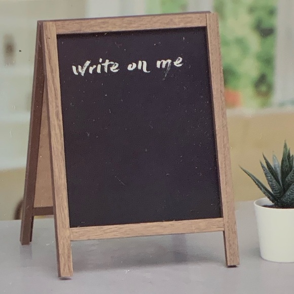 Table Decor Chalkboard African Art Easel Picture Sign Double Sided - Picture 2 of 14